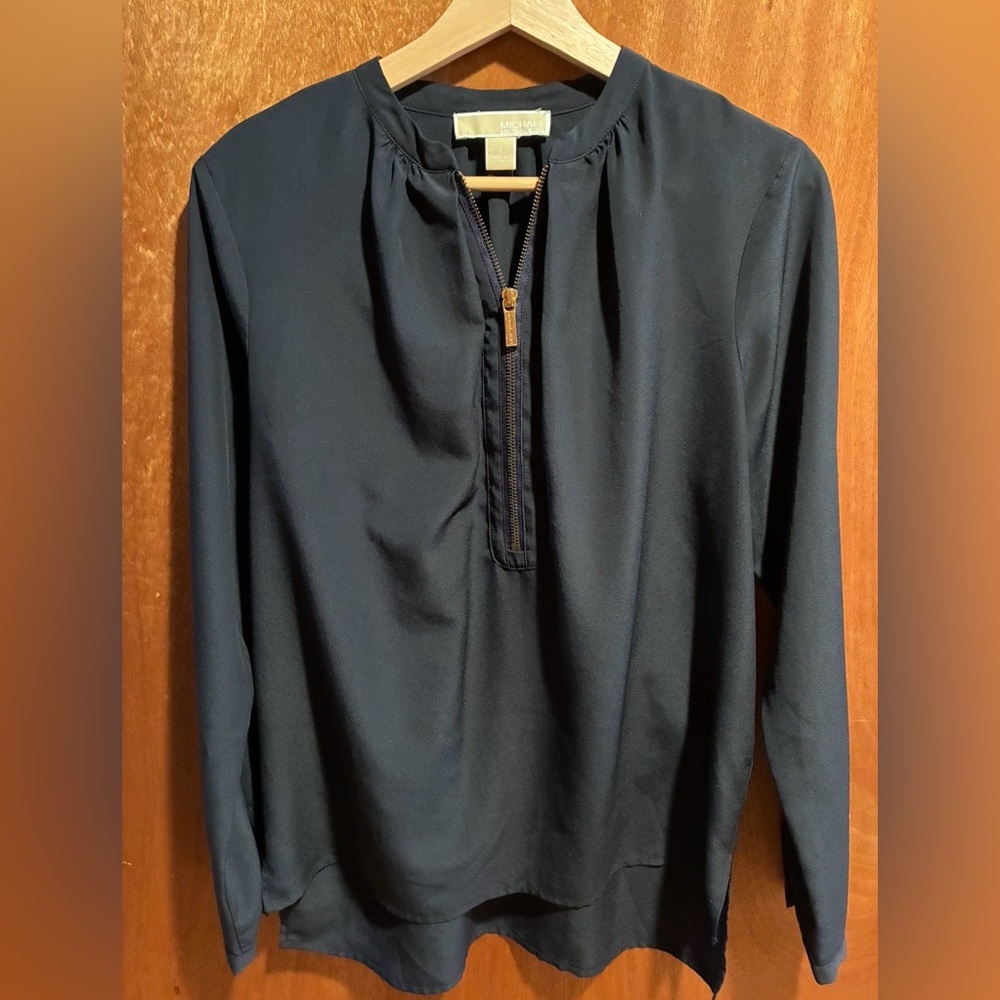 Michael Kors Navy Blouse